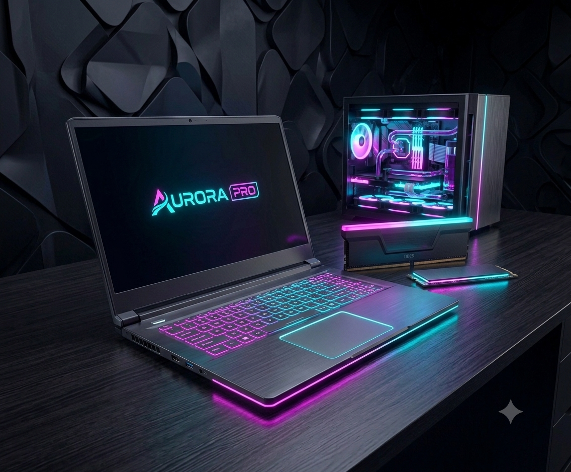Modern business laptop
